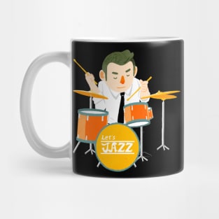 The drum part in a jazz quartet Mug